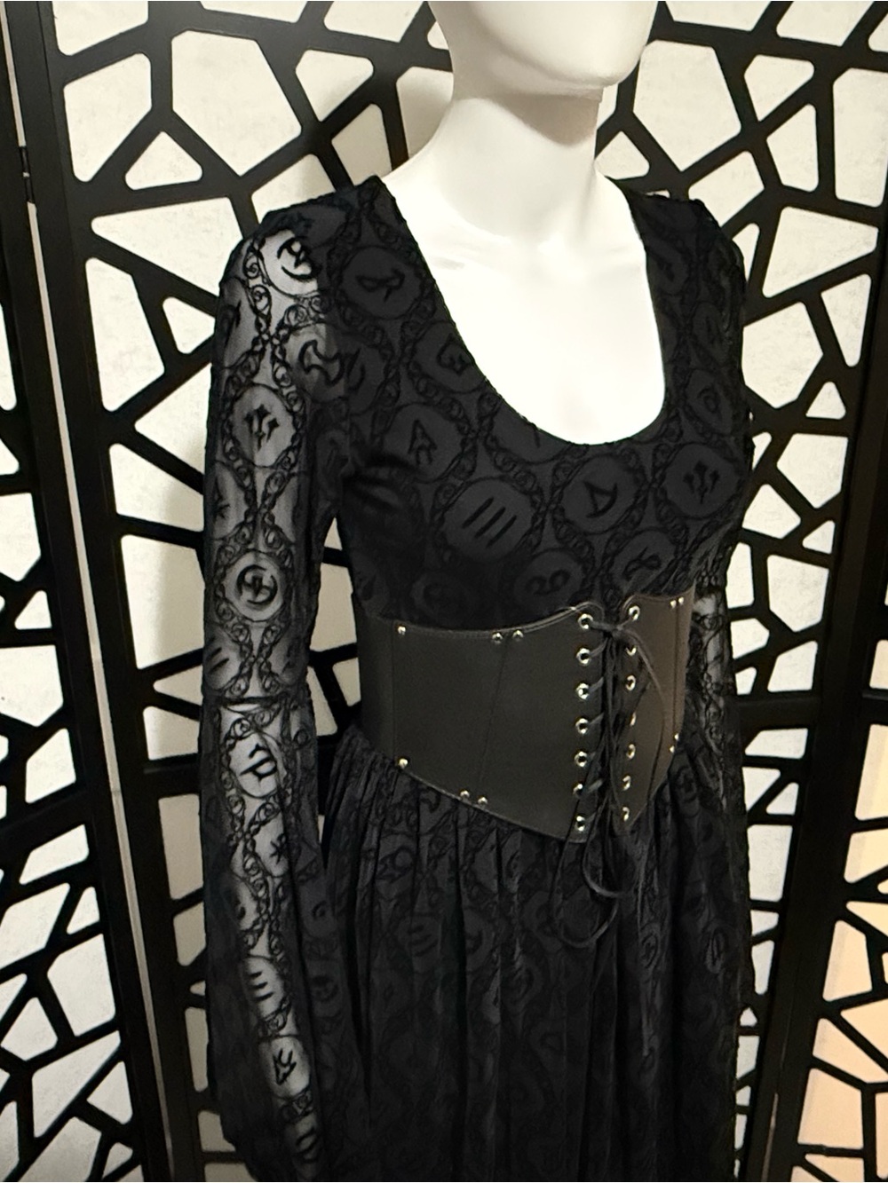 BlackMilk Final Fantasy XIV Job Icons Spectre Maxi Dress - Medium - Picture 9 of 13